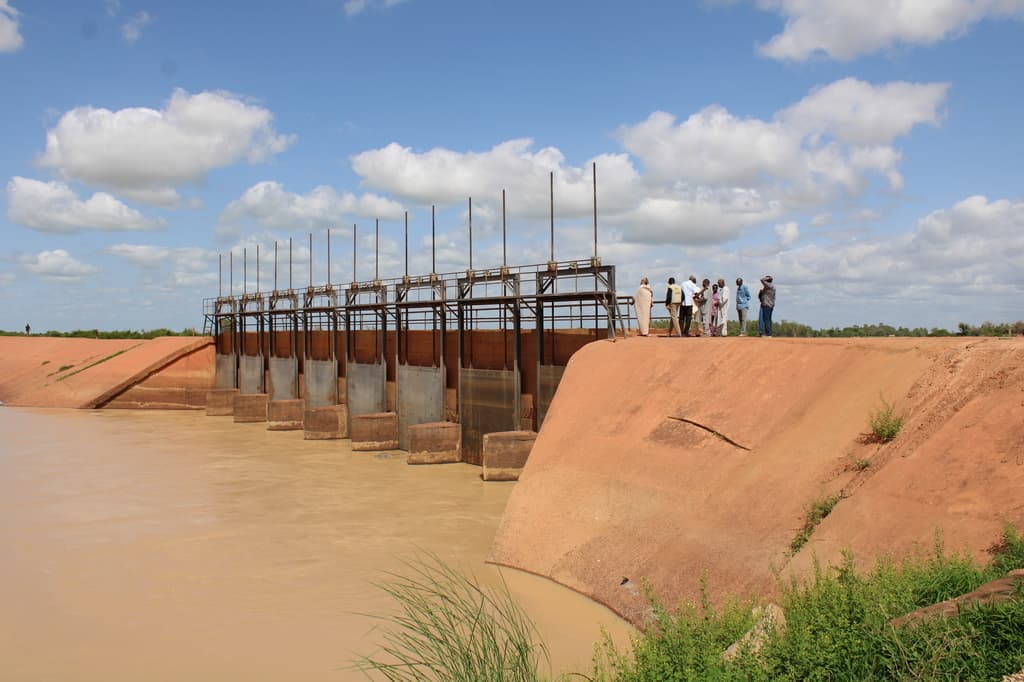 Djenné dam in Mali